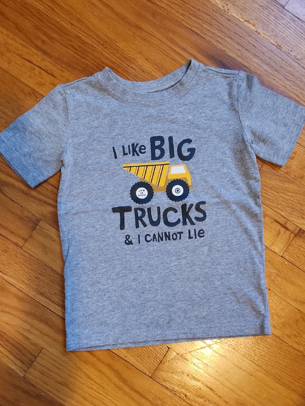 Life Is Good Gray Kids Truck Tee Size XS